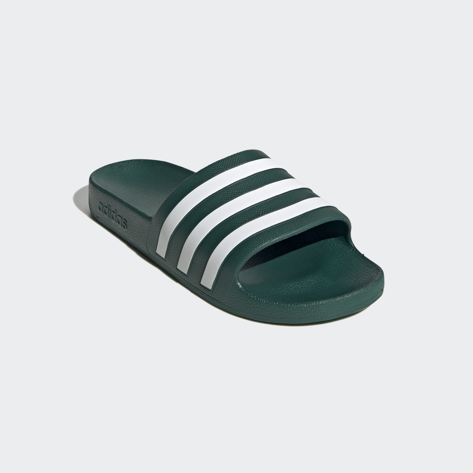 green adilette slides